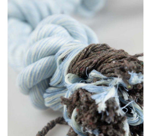 Duvoplus Flossy Seil mit 3 Knoten - blau