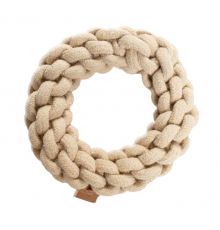 D&D Baumwollring Ben - sand - 13 x 13 x 4,5cm