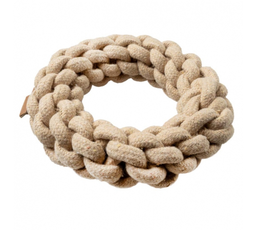 D&D Baumwollring Ben - sand - 13 x 13 x 4,5cm