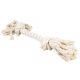 Duvoplus ECO Baumwoll-Tau mit 2 Knoten - weiß - 25cm / 90g