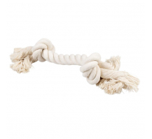 Duvoplus ECO Baumwoll-Tau mit 2 Knoten - weiß - 35cm / 261g