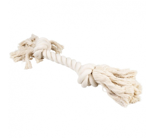 Duvoplus ECO Baumwoll-Tau mit 2 Knoten - weiß - 35cm / 261g