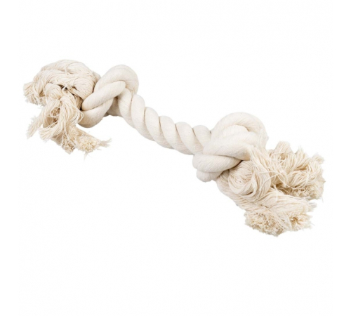 Duvoplus ECO Baumwoll-Tau mit 2 Knoten - weiß - 35cm / 261g