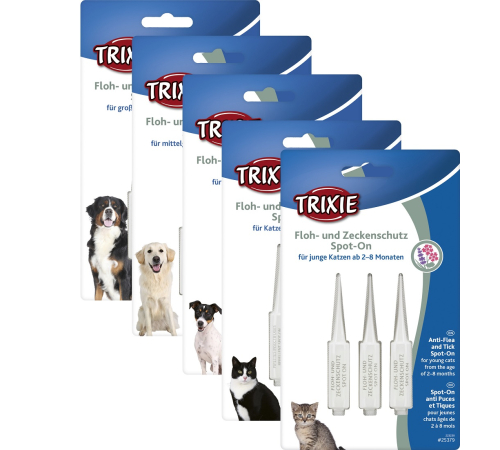 Trixie Floh- und Zeckenschutz Spot-On, Katze - Katze 2-8 Mon.
