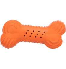 Trixie Knister-Knochen aus Naturgummi - 11cm / orange