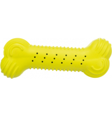 Trixie Knister-Knochen aus Naturgummi - 18cm / lime