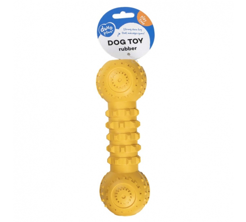 Duvoplus Kauspielzeug Griplay Dumbbell - Gelb