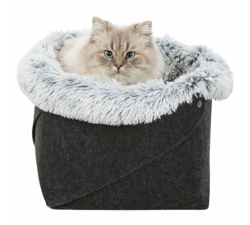 Trixie Katzenbett Harvey aus Filz und Plüsch