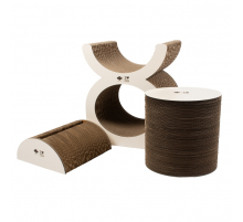 D&D Kratzplayground Faye dreiteilig - braun/beige