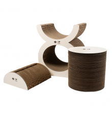 D&D Kratzplayground Faye dreiteilig - braun/beige