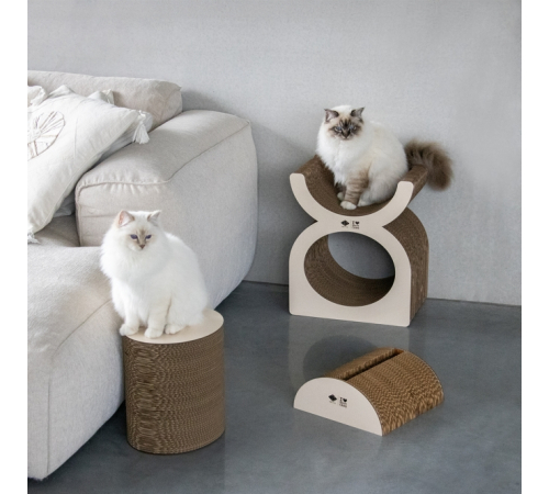 D&D Kratzplayground Faye dreiteilig - braun/beige