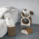 D&D Kratzplayground Faye dreiteilig - braun/beige