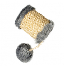 Duvoplus Cat Toy Cushy Fass mit Ball - grau