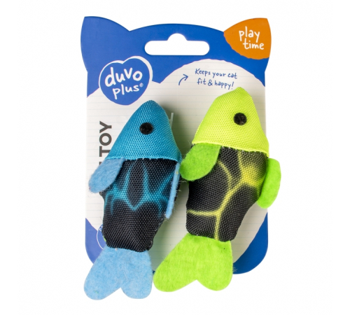 Duvoplus Cat Toy Flash Fische - blau/grün