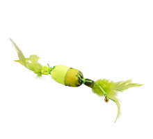 Duvoplus Cat Toy Flash Bonbon mit Federn - grün