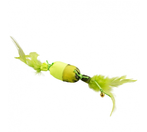 Duvoplus Cat Toy Flash Bonbon mit Federn - grün