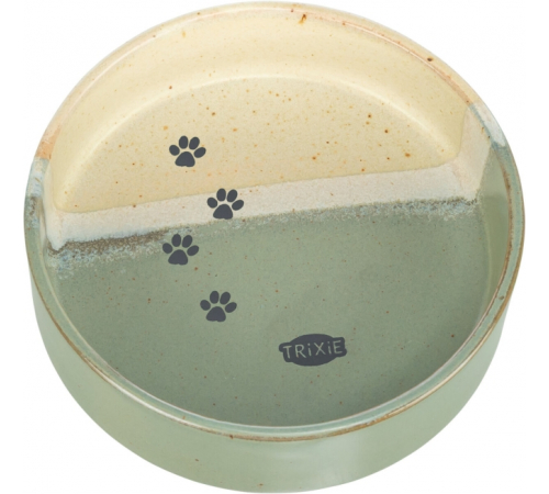 Trixie Keramiknapf für Katzen - grün/beige