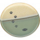 Trixie flacher Keramiknapf für Katzen - grün/beige