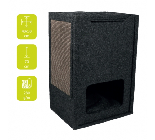 EBI Kratzbaum Comfort Cuby - Schwarz