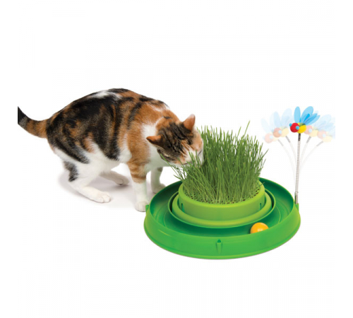 CATIT Play-n-Scratch mit Grasgarten - Grün