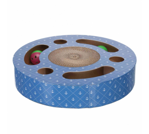 Trixie Kratztrommel aus Pappe mit Spielbällen