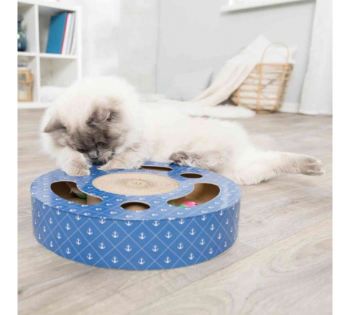 Trixie Kratztrommel aus Pappe mit Spielbällen