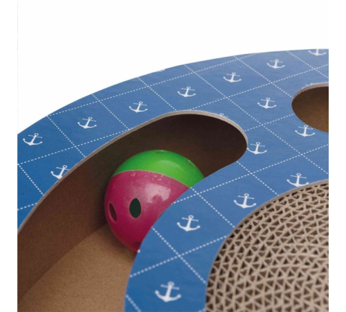 Trixie Kratztrommel aus Pappe mit Spielbällen