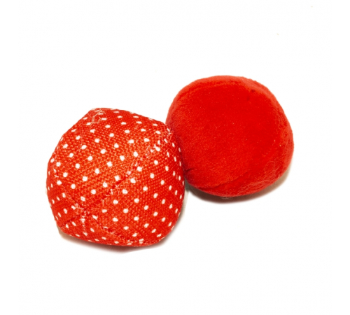 Duvoplus Cat Toy Retro Bälle Punkte - rot