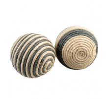 Duvoplus Cat Toy Rope Bälle grau - 2 Stück