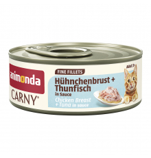 Animonda Carny Adult Fine Fillets Hühnchenbrust + Thunfisch in Sauce 60 g