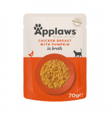 Applaws Katzen Hühnchen mit Kürbis in Brühe 70 g