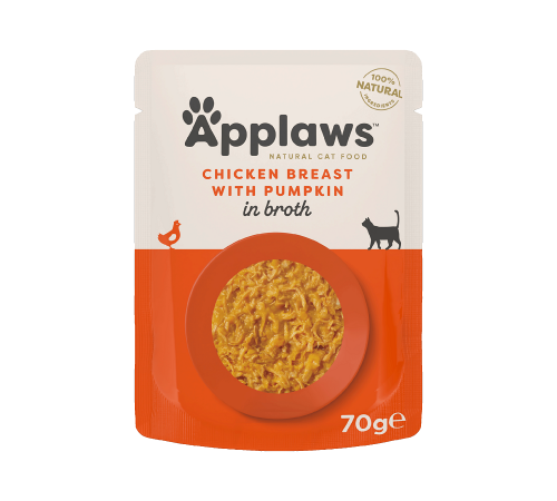 Влажный корм для кошек – Applaws Hühnchen mit Kürbis in Brühe 70 g