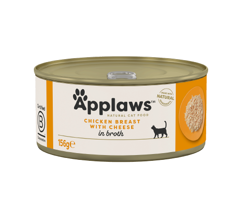 Влажный корм для кошек – Applaws Hühnchenbrust mit Käse in Brühe 156 g