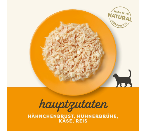Вологий корм для котів – Applaws Hühnchenbrust mit Käse in Brühe 156 g