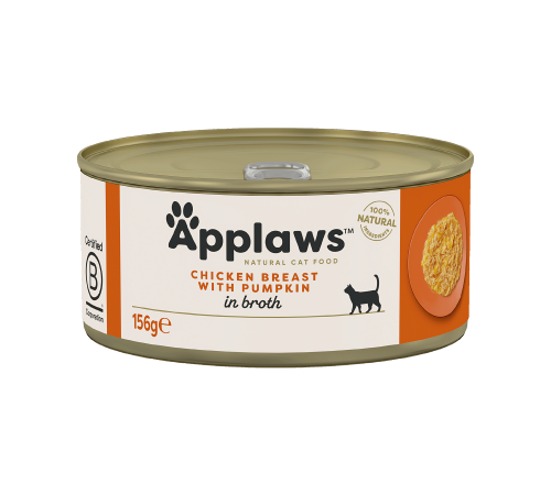 Applaws Katzenfutter Hühnchenbrust mit Kürbis in Brühe 156 g