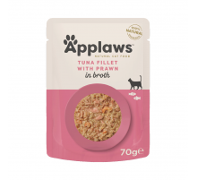 Applaws Katzen Thunfischfilet mit Garnelen in Brühe 70 g