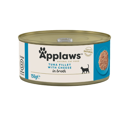 Nassfutter für Katzen – Applaws Thunfischfilet mit Käse 156 g