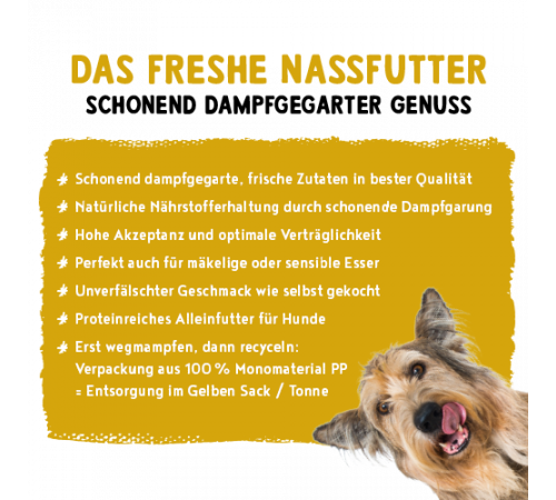 bosch Freshe Schnauze Nassfutter Huhn mit Kürbis & Brokkoli 250 g