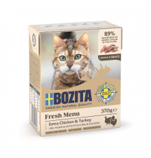 Bozita Häppchen in Soße mit Hühnchen & Pute 370 g