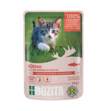Bozita Häppchen in Soße mit Lachs für Kitten 85 g