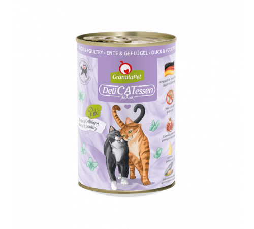 Влажный корм для кошек – GranataPet DeliCATessen Ente & Geflügel 400 g
