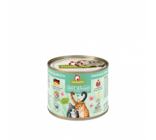 Nassfutter für Katzen – GranataPet DeliCATessen Wild & Thunfisch 200 g