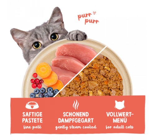 Sanabelle Freshe Mieze Nassfutter Pute & Huhn 100 g