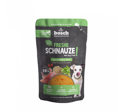 bosch Freshe Schnauze Nassfutter Pute mit Quinoa & Spinat 250 g