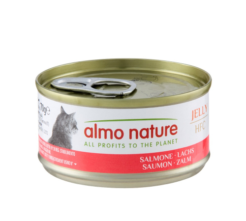 Nassfutter für Katzen – Almo Nature HFC Jelly Lachs 70 g