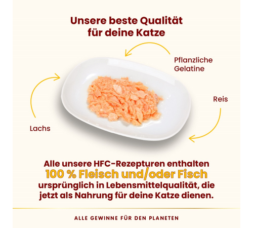Nassfutter für Katzen – Almo Nature HFC Jelly Lachs 70 g