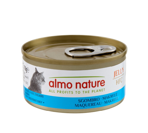 Вологий корм для котів – Almo Nature HFC Jelly Makrele 70 g