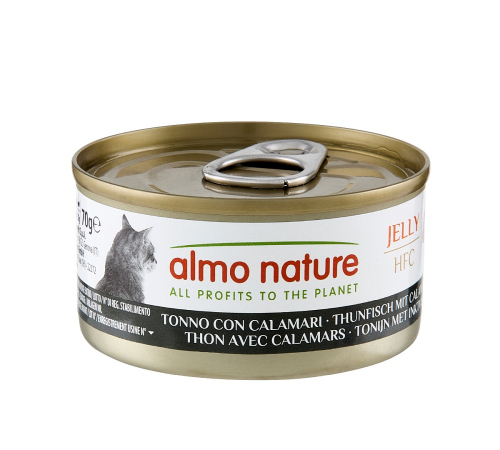 Влажный корм для кошек – Almo Nature HFC Jelly Thunfisch mit Calamaris 70 g