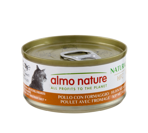 Влажный корм для кошек – Almo Nature HFC Natural Huhn mit Käse 70 g
