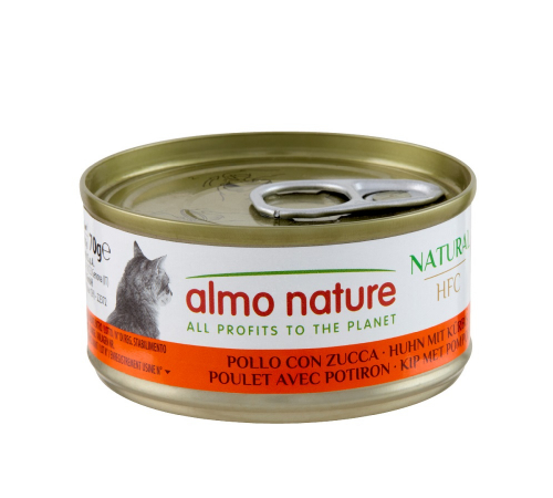 Влажный корм для кошек – Almo Nature HFC Natural Huhn mit Kürbis 70 g